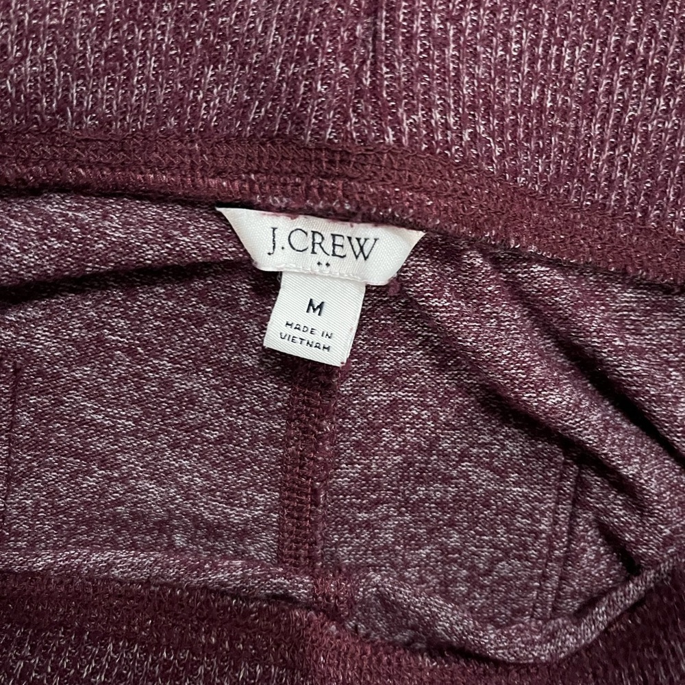 J. Crew Burgundy Joggers - Picture 2 of 3